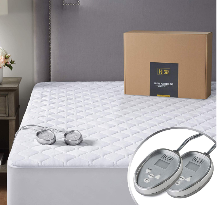 Padded White Mattress Topper Home Washable Heated Electric Blanket KING SIZE